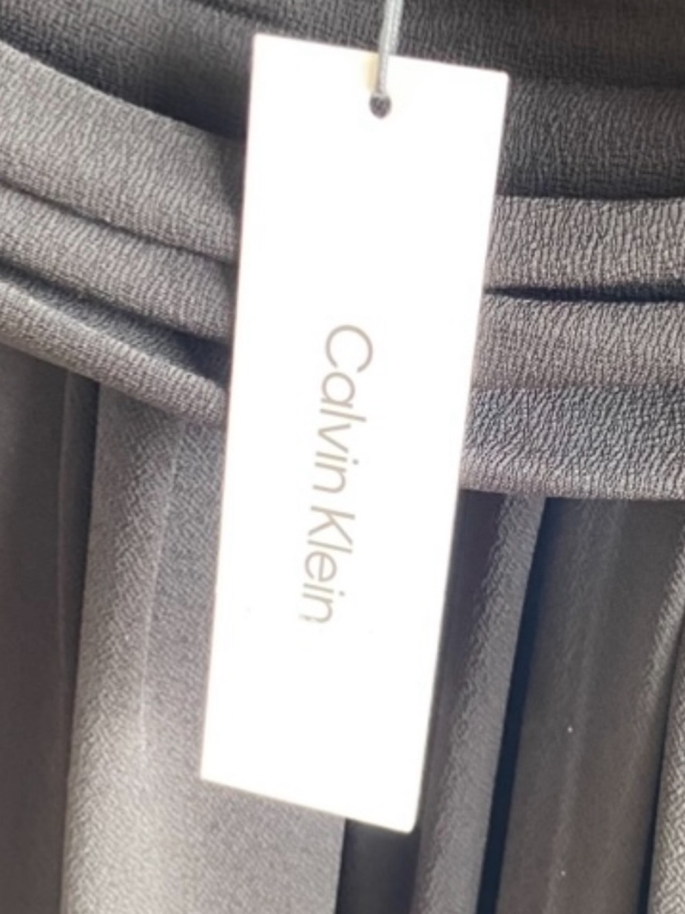 Calvin Klein Black Long Sleeve Ruched Waist Maxi Dress - Picture 6 of 10